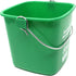 3 Quart Small Green Detergent Bucket - Set of 3 Square Cleaning Containers