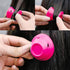 JANYUN 40 Pcs Pink Magic Hair Rollers - 20 Large and 20 Small Silicone Curlers