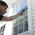 Unger Professional 2-in-1 Squeegee & Scrubber, 14” Window Cleaning Tool, Reusable Microfiber Sleeve
