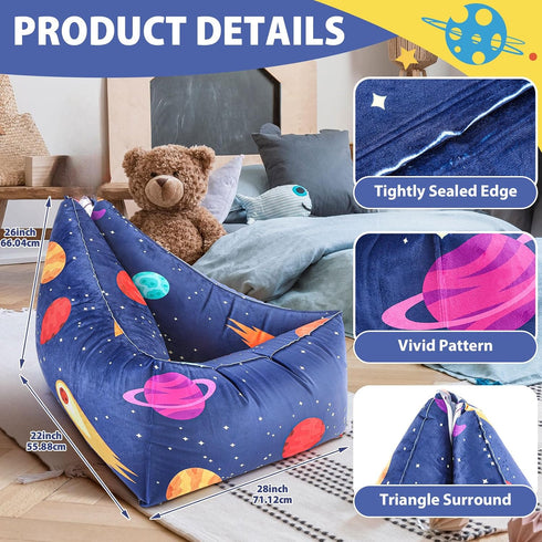 Meonum Sensory Chair for Kids with Autism Inflatable Peapod Autism Toys Space Calming Down Classroom Corner Sensory