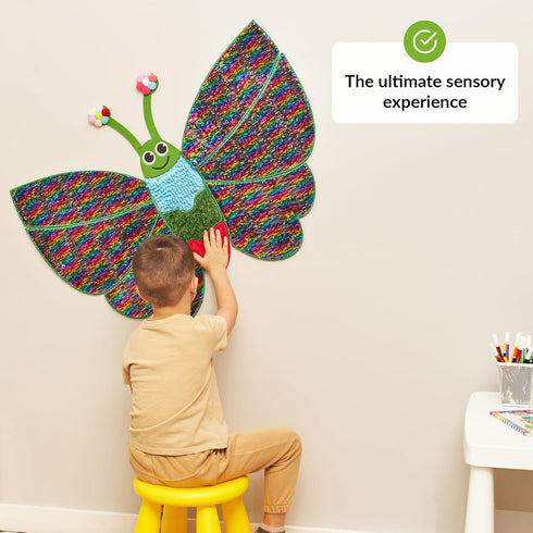 ODOXIA Sensory Wall Panel | Sequin Busy Board for Sensory Room and Daycare | Montessori Toys and Activity | Autism Mats