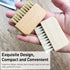 Natural Beech Wood Nail Brush, Non-Slip Hand and Toenail Cleaning Brush for Home and Travel