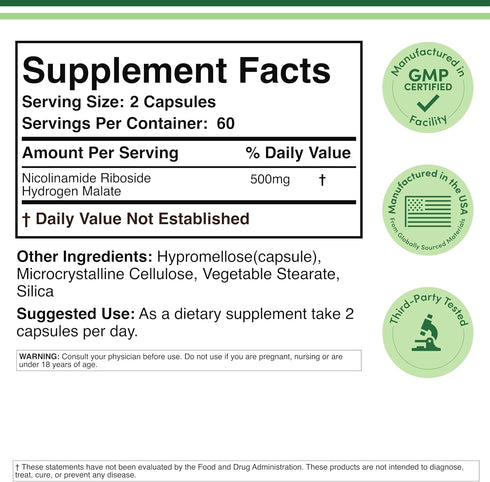 Nicotinamide Riboside Supplement - Boost Your NAD+ Levels Naturally