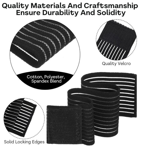 ValueBargain 2-Pack Wrist Sleeve, Wrist Brace for Weightlifting, Arthritis & Tendonitis, Breathable Black Elastic