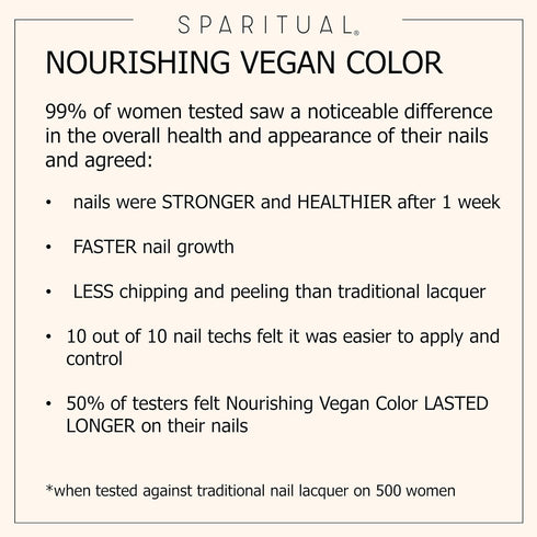 SPARITUAL Nourishing Vegan Nail Color, Pink/Nude/Neutrals