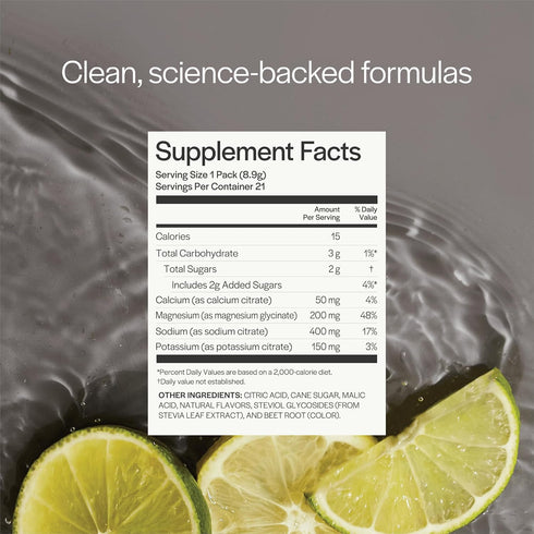 Gainful Hydration Powder Packets, Caffeine Free with Key Electrolytes Magnesium and Sodium, Energy Support, Low Sugar,