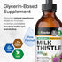 Organic Milk Thistle Liquid Extract 4 fl. Oz. - Silymarin Tincture for Liver Detox Drops, Liver Supplement
