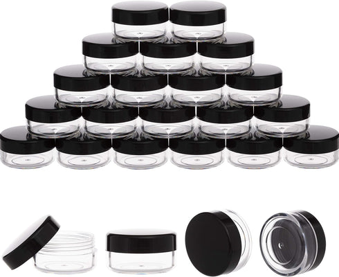 10 Gram Sample Containers with Lids, 40 PCS Small Cosmetic Sample Jars for Makeup, Lotion, Liquids, Powder