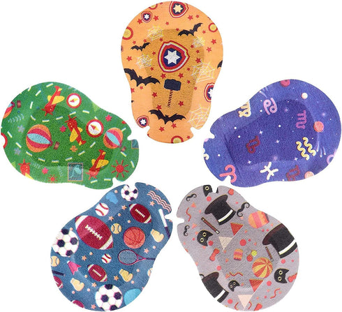 Adhesive Eye Patches for Kids - Cool Boys Design, 45 + 5 Bonus, Regular Size, Hypoallergenic Material