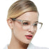 OCCI CHIARI 6.0 Clear Reading Glasses for Women, Stylish Readers in Transparent, Available in Multiple Strengths