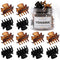 YOHAMA 12 pcs Small Hair Claw Clips 1 inch, Durable Mini Jaw Clip for Kids and Adults, Non-slip Hair Clips Black and
