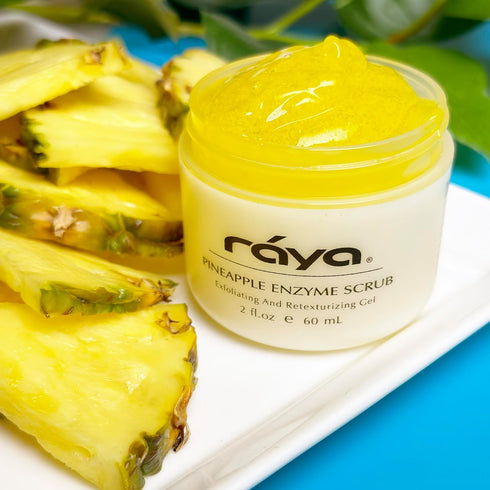 RAYA Pineapple Enzyme Facial Scrub (120) | Exfoliating Facial Scrub for Combination Skin, Glowing Complexion