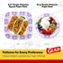 Glad Round Disposable Paper Bowls, Purple Victorian Design, Heavy Duty, 12 Oz, 20 Count