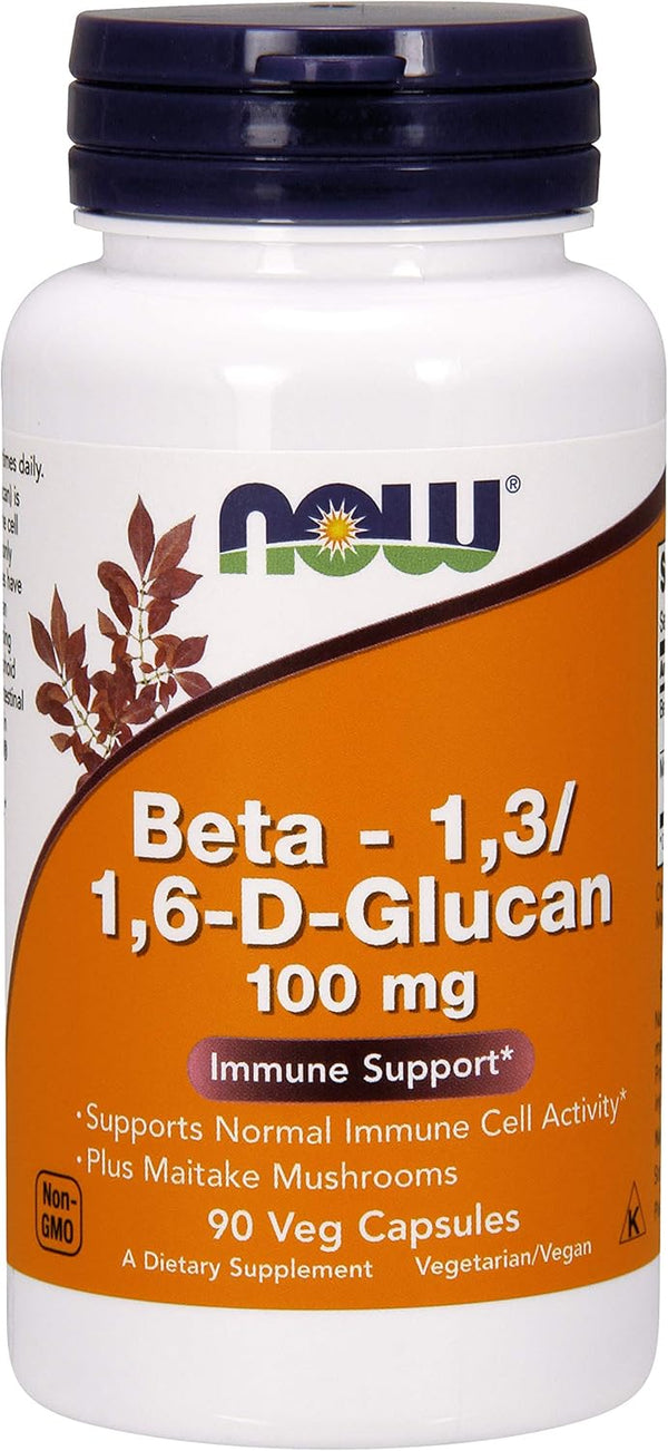 NOW Foods Beta - 1.3-1.6-D-Glucan - 100 mg - 90 Vcaps