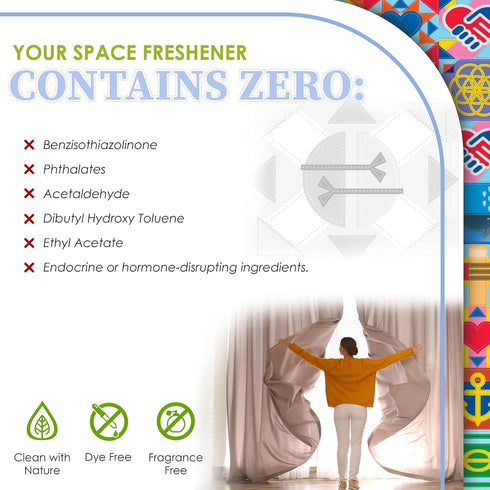 Space Freshener Starter Kit, Lemongrass Essential Oil Car & Air Fresheners, Natural Odor Eliminator Spray