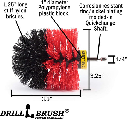 Outdoor Cleaning Supplies - Garden Scrubbing Tool - Patio Scrubbing Brush - Deck Cleaning - Bird Bath Cleaner - Garden