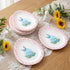 YoehMongYo 60 Packs Easter Plates Disposable Dinner Egg Plate Happy Easter Paper Plates with Bunny Patterns for Holiday