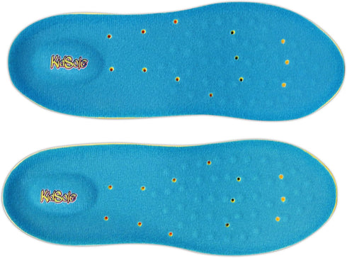 Children's Athletic Memory Foam Insoles for Arch Support and Comfort for Active Kids (24 CM) Size 2-6