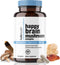 Happy Brain Mushroom Complex Nootropics Supplement, 10 Mushroom Supplement for Mental Clarity, Energy & Immune Support