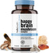 Happy Brain Mushroom Complex Nootropics Supplement, 10 Mushroom Supplement for Mental Clarity, Energy & Immune Support