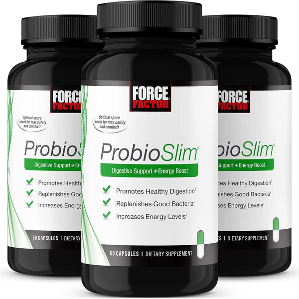 Force Factor ProbioSlim Probiotic Supplement for Women and Men, 180 Capsules, Support Digestive Health & Gut Health