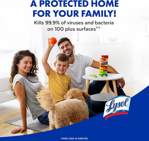 Linen,19 Oz (Pack 2) Lysol Disinfectant Spray, Household Essential Cleaning Supplies, Multi-Purpose Room Spray