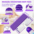 Microfiber Mops for Floor Cleaning - BPAWA Flat Floor Mop with 4 Reusable Washable Mop Pads fit for Swiffer Powermop Kitchen Wet Dry Dust Mop for Hardwood Laminate Wood Tile Ceramic Vinyl Wall Floors