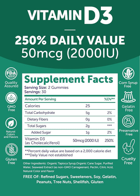 Lunakai Collagen and Vitamin D3 Gummies Bundle, Non-GMO Anti Aging Supplements for Adults, 30 Days Supply