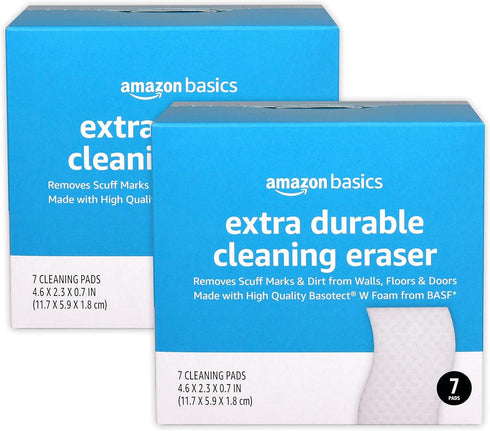 Amazon Basics Extra Durable Cleaning Eraser, 14 Count, White