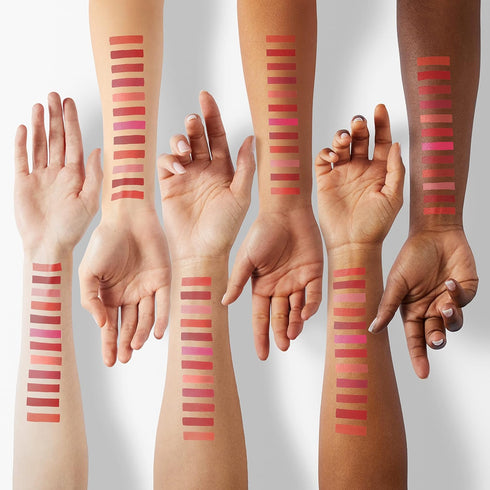 KISSIO Mini Lipstick Set, 16PCS Matte Lipstick in 16 Colors, Travel Friendly, Velvety Waterproof Long Lasting
