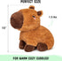 Capybara Microwavable Unscented Heating Pad, 1.5 lbs Plush Heatable Pillow for Women and Kids, Cute Cozy Stuffed Animal