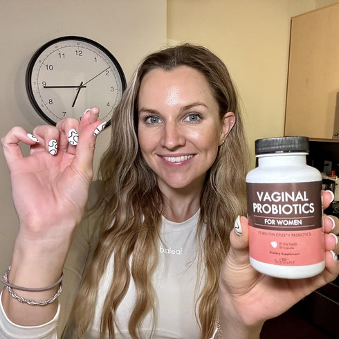16in1 Vaginal Probiotics - 30 Capsules for Women, 10 Powerful Strains + Organic Prebiotics for Vaginal Health Support