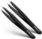 Precision Tweezers Set, Slanted & Pointed Tip High Carbon Stainless Steel Tweezer Kit for Hair Removal