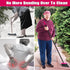 JEHONN Broom with Dustpan Combo Set, Long Handle Lightweight Indoor Broom Set for Home, Kitchen, Office (Rose Red)