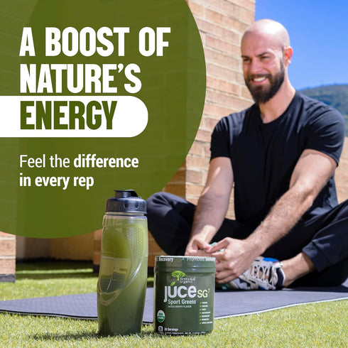 SG7 Sports Protein Greens - Organic Plant Based Protein Green Juice Powder, Mixed Berry Flavor, 30 Servings