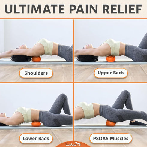EcoEarth Hip Massager for Psoas Release, 14 Massage Nodes for Sciatica & Priformis Syndrome Pain Relief