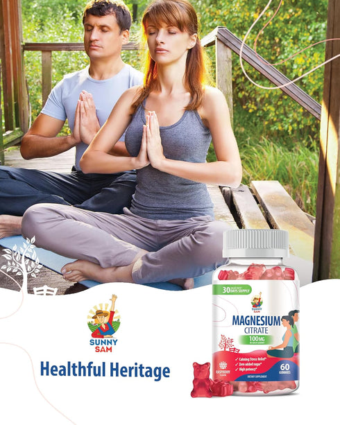Magnesium Gummies for Kids & Adults, 200mg Calm Chews for Mood & Muscle Support