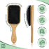 Natural Boar Bristle Hair Brush for Women, Men, Kids; Detangling Paddle Brush for Fine and Curly Hair