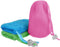 Linkidea 3 Pack Soap Bag, Exfoliating Soap Saver Pouch, Body Scrubber for Bath Shower (Three Random Color)