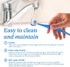 Soft Bristle Tongue Brush for Adults (2 Pack), Ergonomic Handle & Protective Cap, Improve Oral Hygiene & Reduce Bad