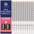 Stylia Waterproof White Eyeliner Pencil for Women, Long-Lasting Microblading Supplies Brow Pencil for Defining &