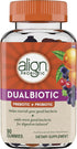 Align DualBiotic - Prebiotic + Probiotic for Women and Men, Digestive Support, Natural Fruit Flavors, 90 Gummies