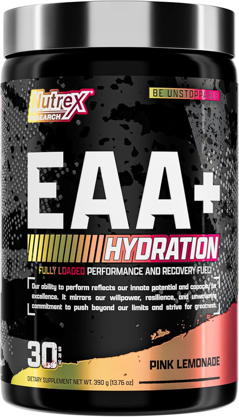Nutrex Research EAA Hydration | EAAs + BCAA Powder | Muscle Recovery, Strength, Muscle Building, Endurance | 8G