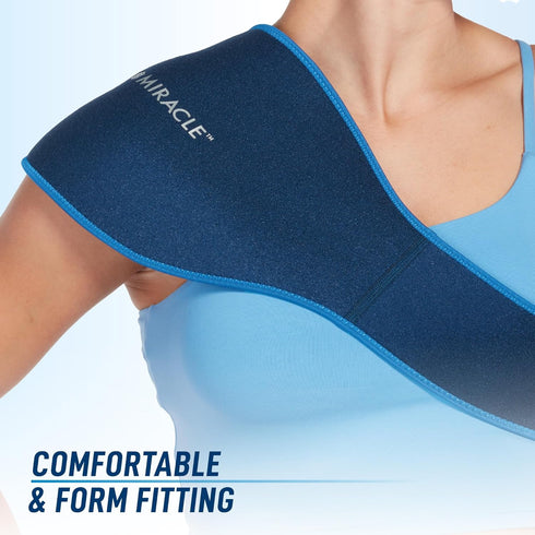 Miracle Back Relief Gel-Infused Compression Wrap for 360-Degree Neck, Shoulder & Back Support, Comfortable Upper/Lower