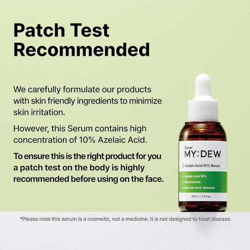10% Azelaic Acid Serum with Niacinamide, Salicylic Acid, Rosacea Treatment for Face Redness Relief, 1Fl Oz