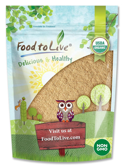 Food to Live Organic Amla Berry Powder (1 Pound), Non-GMO Indian Gooseberry, Raw, Pure, Kosher, Vegan, Rich in
