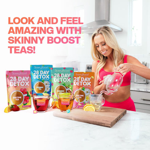 Skinny Boost Evening Detox Tea, 14 Tea Bags, Supports Detox and Cleanse, 100% All Natural, Vegan, Non GMO