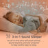 PureBaby Sound Sleepers Portable Sound Machine & Star Projector - Plush Sleep Aid for Baby, 10 Lullabies, Elephant