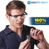Ontel Mighty Sight LED Magnifying Eyewear, Pack of 2, Black