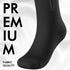 Tinojye 2 15-20 mmHg Pair Plus Size Closed Toe Compression Socks with Zipper, Compression Stockings for Overweight